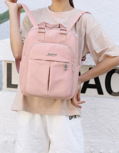 Replica Preppy Travel Solid Backpack For Women #792983 $41.60 USD for Wholesale