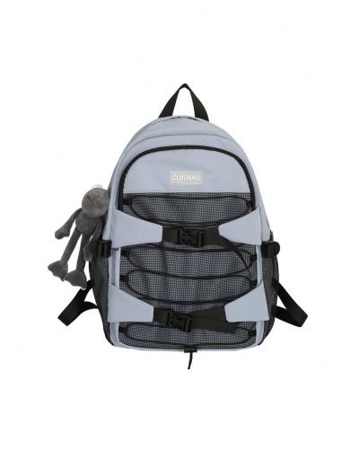 Outside High Capacity Travel Zipper Up Backpacks For Unisex #792989 $33.60 USD, Wholesale Fashion Backpacks