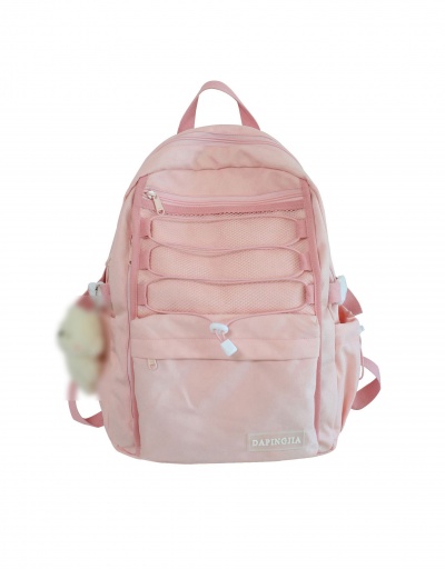 Fashion Preppy Solid Patchwork Travel Backpack For Women #792991 $36.91 USD, Wholesale Fashion Backpacks