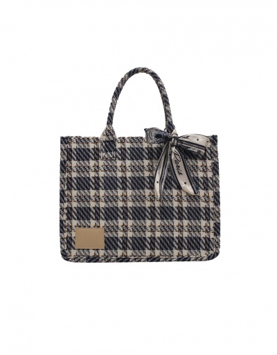 New Arrival Plaid Fashion One Shoulder Tote Bag For Women #793000 $35.83 USD, Wholesale Fashion Tote Bag