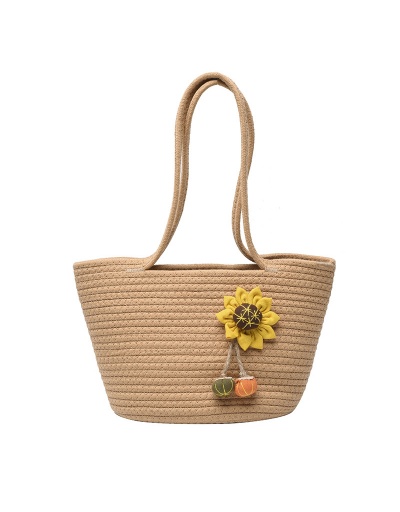 Travel Beach Flower Patchwork Tote Bag For Women #793003 $31.72 USD, Wholesale Fashion Tote Bag