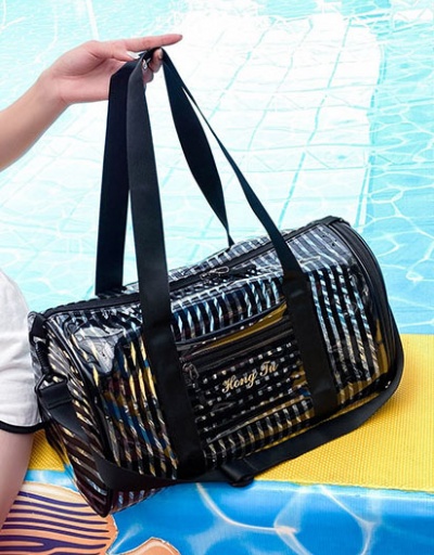 Replica Yoga Fitness Striped Designer Tote Bags For Women #793005 $34.52 USD for Wholesale