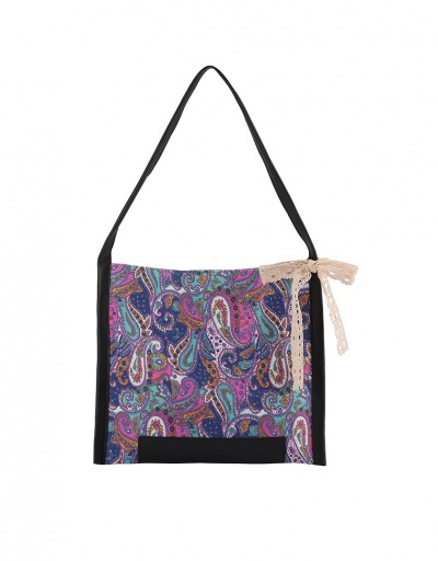 Vintage Paisley Printed Hasp Canvas Tote Bag For Women #793006 $10.43 USD, Wholesale Fashion Tote Bag