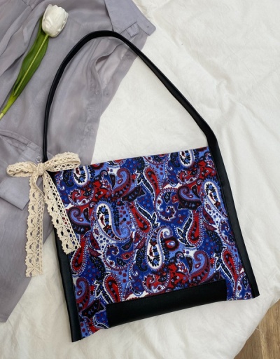 Replica Vintage Paisley Printed Hasp Canvas Tote Bag For Women #793006 $10.43 USD for Wholesale