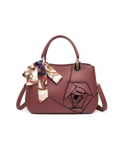 Replica Chic Rose Patchwork Scarf Tote Bag For Women #793009 $53.20 USD for Wholesale