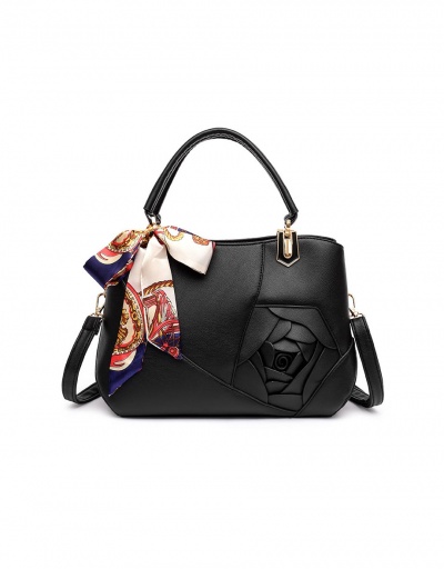 Replica Chic Rose Patchwork Scarf Tote Bag For Women #793009 $53.20 USD for Wholesale