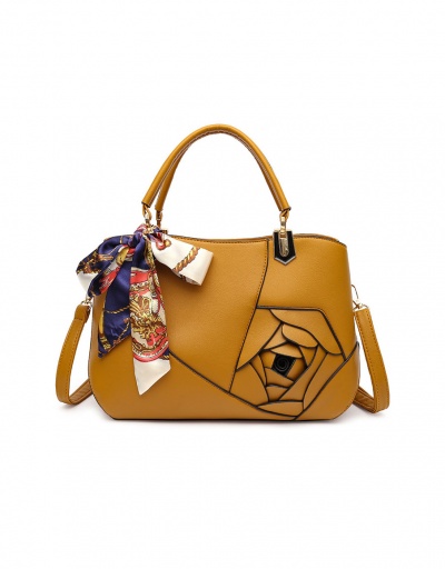 Replica Chic Rose Patchwork Scarf Tote Bag For Women #793009 $53.20 USD for Wholesale