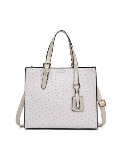 Replica Vintage Fashion Embossing Zipper Tote Bag For Women #793022 $36.91 USD for Wholesale