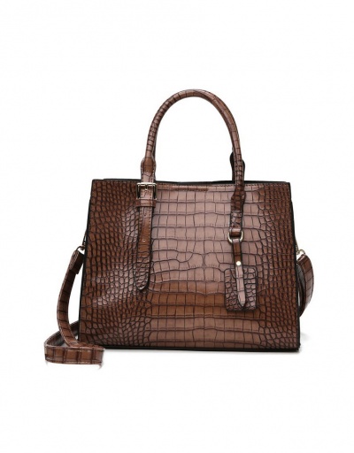 Replica Trendy Vintage Alligator Printed Tote Bag For Women #793023 $35.54 USD for Wholesale