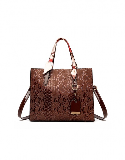 Replica New Arrival Travel Snake Printed Tote Bag For Women #793027 $41.60 USD for Wholesale