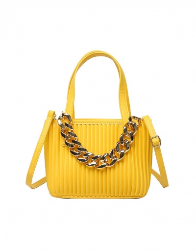 Korean Ruched Chain Shoulder Tote Bag For Women #793037 $23.75 USD, Wholesale Fashion Tote Bag