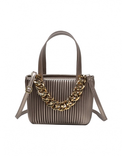 Replica Korean Ruched Chain Shoulder Tote Bag For Women #793037 $23.75 USD for Wholesale