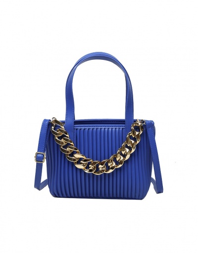 Replica Korean Ruched Chain Shoulder Tote Bag For Women #793037 $23.75 USD for Wholesale