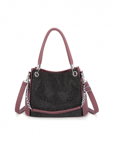 Replica Fashion Rhinestone Zipper Tote Bag For Women #793044 $58.80 USD for Wholesale