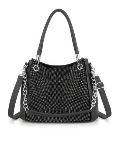 Replica Fashion Rhinestone Zipper Tote Bag For Women #793044 $58.80 USD for Wholesale