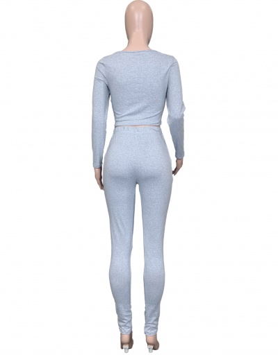 Replica Autumn Square Neck Two Piece Tracksuit Sets Square Neck Long Sleeve #793059 $37.07 USD for Wholesale