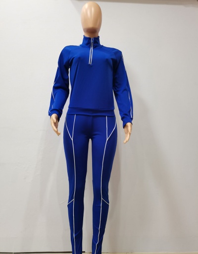 Replica Stand Collar Half Zip s Tracksuit Set Stand Collar Long Sleeve #793063 $44.46 USD for Wholesale