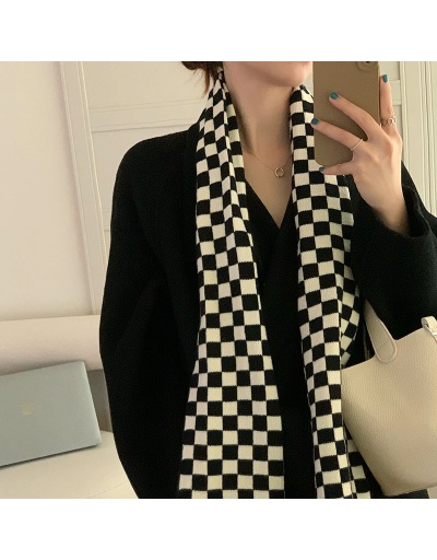 Replica Large chessboard scarf cashmere autumn and winter warm knitting collar For Women #793088 $56.00 USD for Wholesale