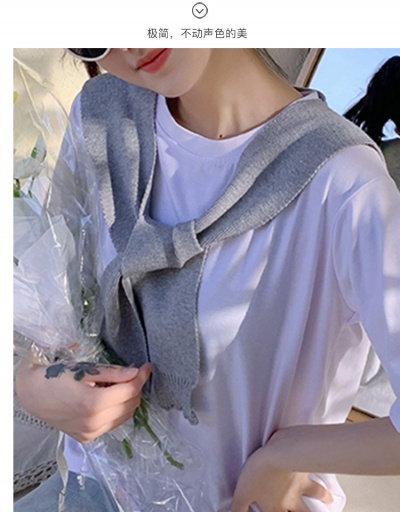 Replica Surface of solid color knitted wool scarf thick warm student collar For Women #793092 $25.00 USD for Wholesale