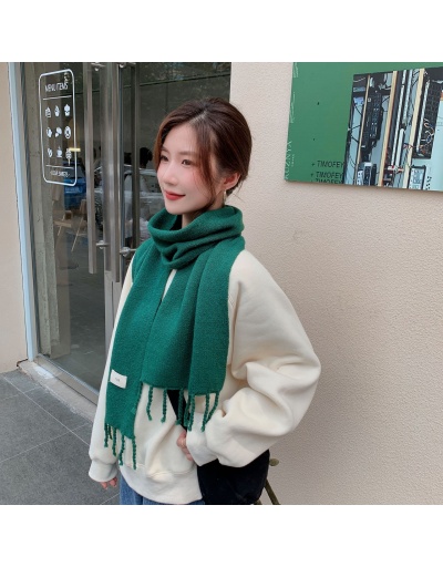 Surface of solid color knitted wool scarf thick warm student collar For Women #793093 $60.00 USD, Wholesale Fashion Scarves