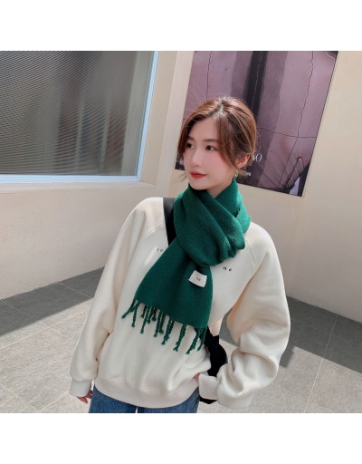 Replica Surface of solid color knitted wool scarf thick warm student collar For Women #793093 $60.00 USD for Wholesale