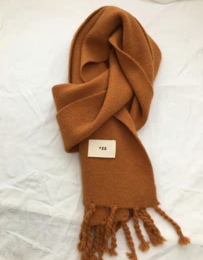 Replica Surface of solid color knitted wool scarf thick warm student collar For Women #793094 $60.00 USD for Wholesale