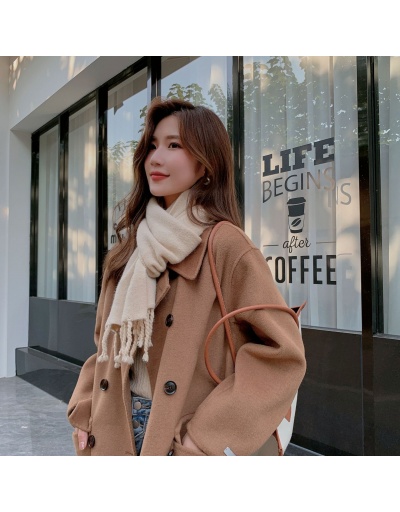 Replica Surface of solid color knitted wool scarf thick warm student collar For Women #793097 $60.00 USD for Wholesale