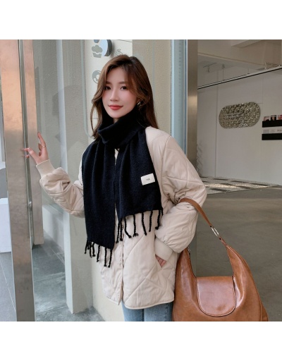 Surface of solid color knitted wool scarf thick warm student collar For Women #793098 $60.00 USD, Wholesale Fashion Scarves