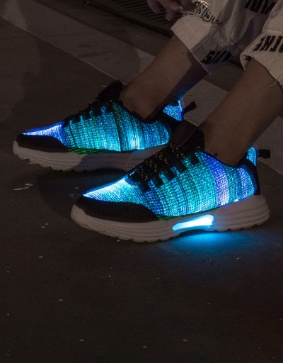 Replica Street Fashion Plus Size Luminous Shoes Sneaker For Unisex #793148 $140.00 USD for Wholesale