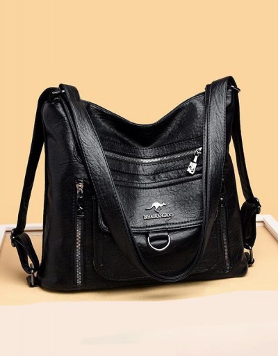 Replica Casual Versatile Black Shoulder Tote Bag #793150 $45.94 USD for Wholesale