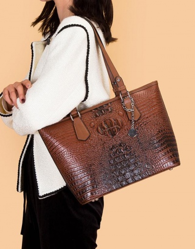 Replica Vintage Versatile Travel Alligator Print Tote Bags #793151 $45.06 USD for Wholesale