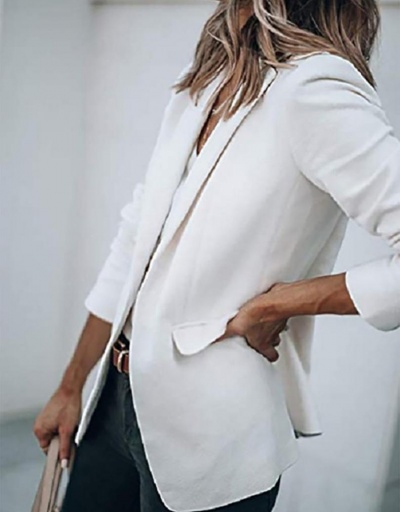 Replica Business Temperament White Women Blazer Coat Long Sleeve #793159 $23.28 USD for Wholesale