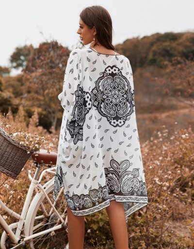 Replica  Bohemian Printing Sunscreen Women's Cardigan Short Sleeve #793164 $24.21 USD for Wholesale