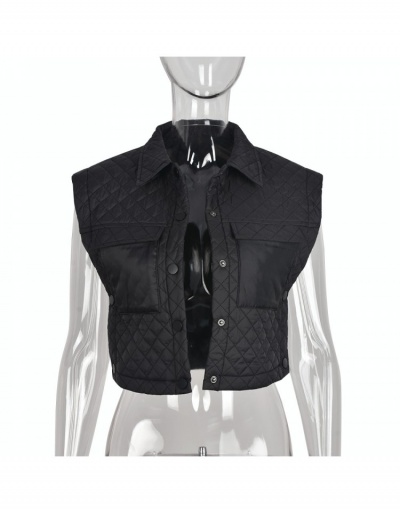 Replica  New Street Lapel Women's Jacket Sleeveless Lapel,Turndown Collar #793185 $29.70 USD for Wholesale