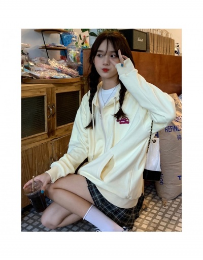 Replica Fashion Embroidery Printing Hooded Women's Jacket Long Sleeve Hooded Collar #793198 $21.70 USD for Wholesale