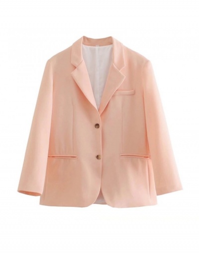 Replica OL Style Loose Long Sleeve Blazer Coats Long Sleeve Notch Collar #793219 $41.15 USD for Wholesale