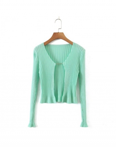  Pure Color V-Neck Long Sleeve Cardigan Long Sleeve V Neck #793233 $29.84 USD, Wholesale Fashion Outerwear