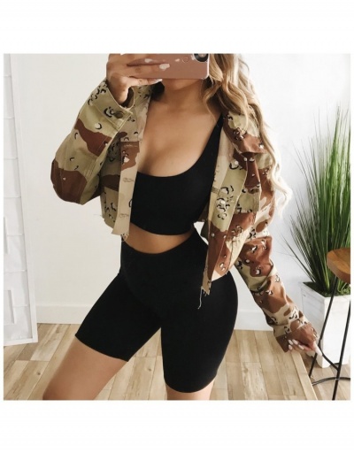 Fashion Long Sleeve Camouflage Short Coats  Long Sleeve Turndown Collar #793244 $27.10 USD, Wholesale Fashion Outerwear