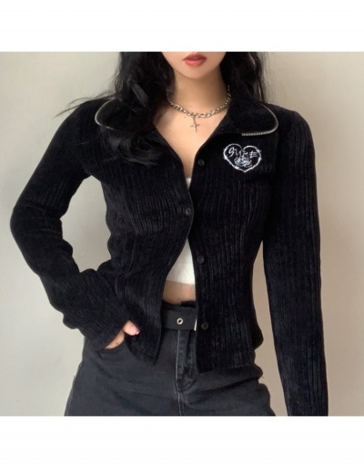 Replica Fashion Embroidery Long Sleeve Short Coats For Women Long Sleeve Turndown Collar #793246 $28.68 USD for Wholesale