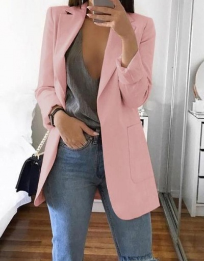 Fashion Lapel Business Casual Plus Size Blazer Long Sleeve #793271 $26.07 USD, Wholesale Fashion Outerwear