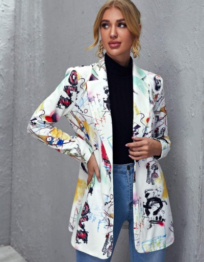 New Women Long Sleeve Printing Blazers Long Sleeve Lapel #793299 $33.03 USD, Wholesale Fashion Outerwear