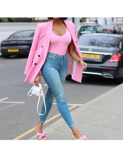 Replica  Summer Fashion Pure Color Casual Women's Blazers Long Sleeve Shawl Collar #793327 $31.89 USD for Wholesale