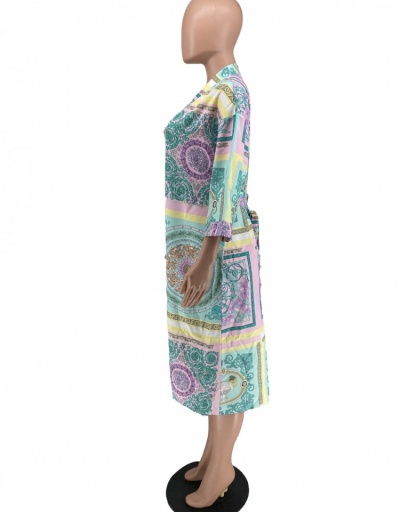 Replica Pattern Printing Long Coat For Women Long Sleeve #793335 $31.53 USD for Wholesale