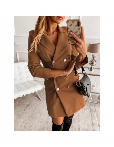 Replica Fashion Pure Color Irregular Women's Blazer Long Sleeve Lapel #793351 $24.80 USD for Wholesale