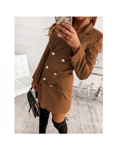 Replica Fashion Pure Color Irregular Women's Blazer Long Sleeve Lapel #793351 $24.80 USD for Wholesale