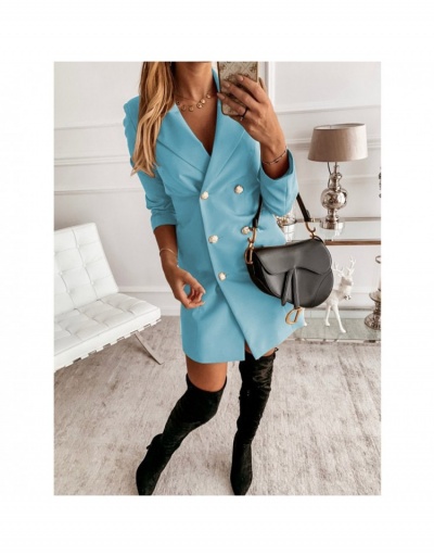 Replica Fashion Pure Color Irregular Women's Blazer Long Sleeve Lapel #793351 $24.80 USD for Wholesale