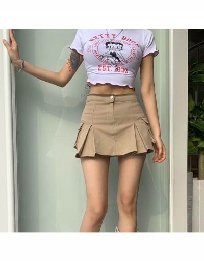 Street Ladies Solid Pockets Short Skirts #793364 $35.81 USD, Wholesale Fashion Skirts