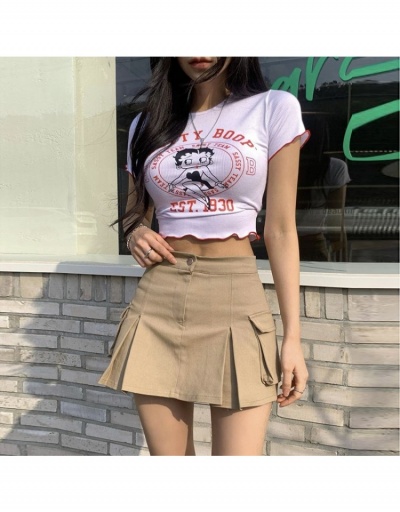 Replica Street Ladies Solid Pockets Short Skirts #793364 $35.81 USD for Wholesale