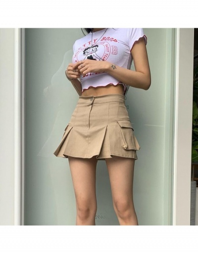 Replica Street Ladies Solid Pockets Short Skirts #793364 $35.81 USD for Wholesale