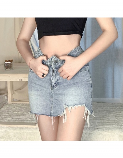 Replica  Summer Fashion Pocket Pure Color Denim Skirt #793365 $23.92 USD for Wholesale